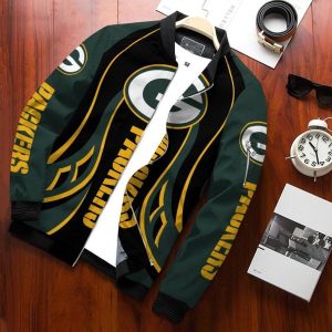 Green Bay Packers Bomber Jacket 3D Personalized For Fans 594