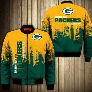 Green Bay Packers Bomber Jacket 3D Personalized For Fans 92