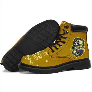 Harry Potter Hufflepuff Timbs Boots Custom Shoes For Fan
