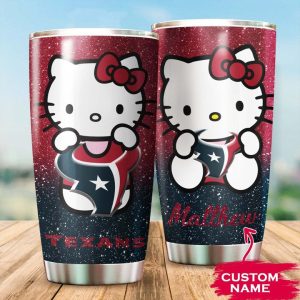 Houston Texans Hello Kitty Custom Name Tumbler TB0741