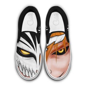 Ichigo Hollow Slip On Shoes Custom Anime Bleach Shoes