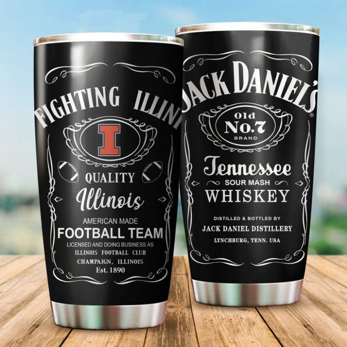 Illinois Fighting Illini Jack Daniel'S Tumbler TB1926