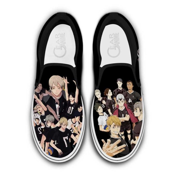 Inarizaki Slip On Shoes Custom Anime Haikyuu Shoes