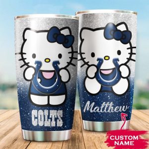 Indianapolis Colts Hello Kitty Custom Name Tumbler TB0535