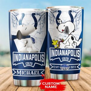 Indianapolis Colts Tumbler Snoopy NFL Custom Name TB2217