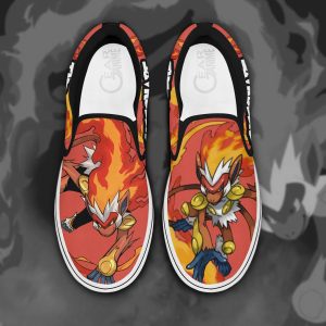 Infernape Slip On Shoes Pokemon Custom Anime Shoes