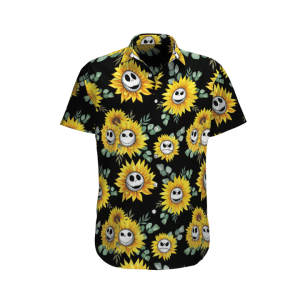 Jack Skellington Sunflower Hawaiian Shirt - Hawaiian Shirt For Women Men - Hawaiian Shirt Custom
