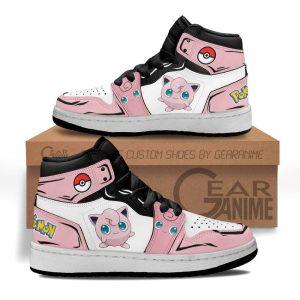 Jigglypuff Kids Sneakers Custom Anime Pokemon Kids Jordan 1 Shoes