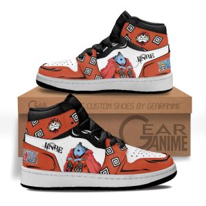 Jinbe Kids Sneakers Custom Anime One Piece Kids Jordan 1 Shoes