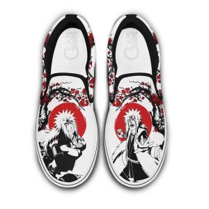 Jiraiya Slip On Shoes Custom Japan Blossom Anime Shoes