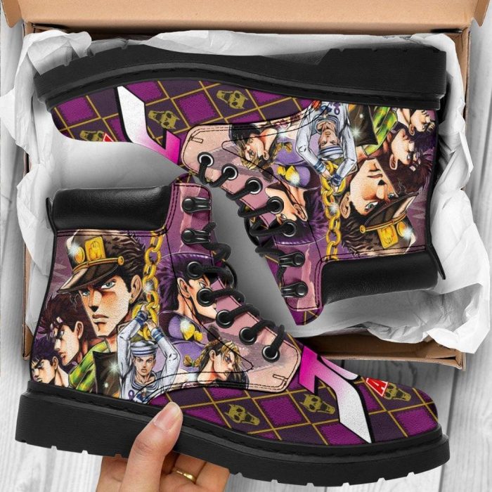 Jotaro Kujo Boots Custom JoJo's Bizarre Adventure Shoes Fan TT03