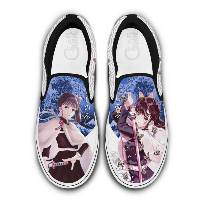 Kanao Tsuyuri Slip On Shoes Custom Anime Demon Slayer Shoes