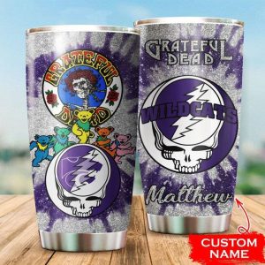 Kansas State Wildcats Grateful Dead Custom Name Tumbler TB1659