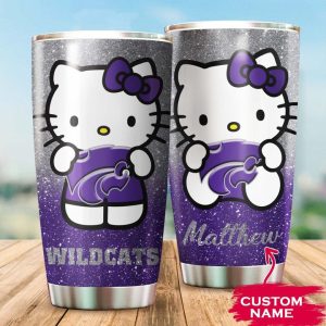 Kansas State Wildcats Hello Kitty Custom Name Tumbler TB0569