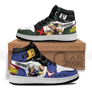 Katsuki and All Might Kids Sneakers Custom Anime My Hero Academia Kids Jordan 1 Shoes