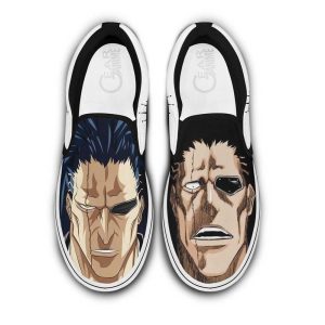 Kenpachi Zaraki Slip On Shoes Custom Anime Bleach Shoes
