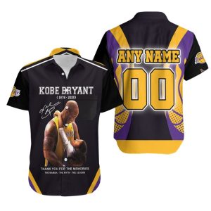 Kobe Bryant The Mamba The Myth The Legend Los Angeles Lakers NBA 3D Custom Name Number For Lakers Fans Hawaiian Shirt