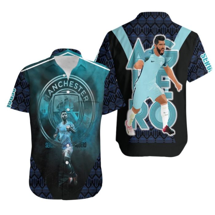 Kun Aguero 10 Best Player Premier League Manchester City 3D Gift For Aguero Fans Hawaiian Shirt