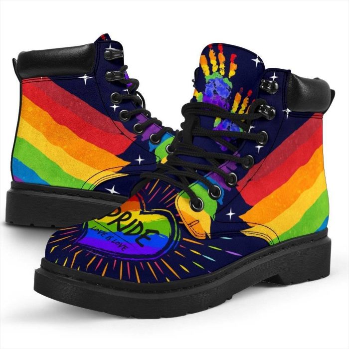 LGBT Pride Boots Timbs Custom Shoes