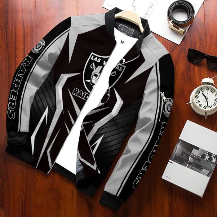 Las Vegas Raiders Bomber Jacket 3D Personalized For Fans 295