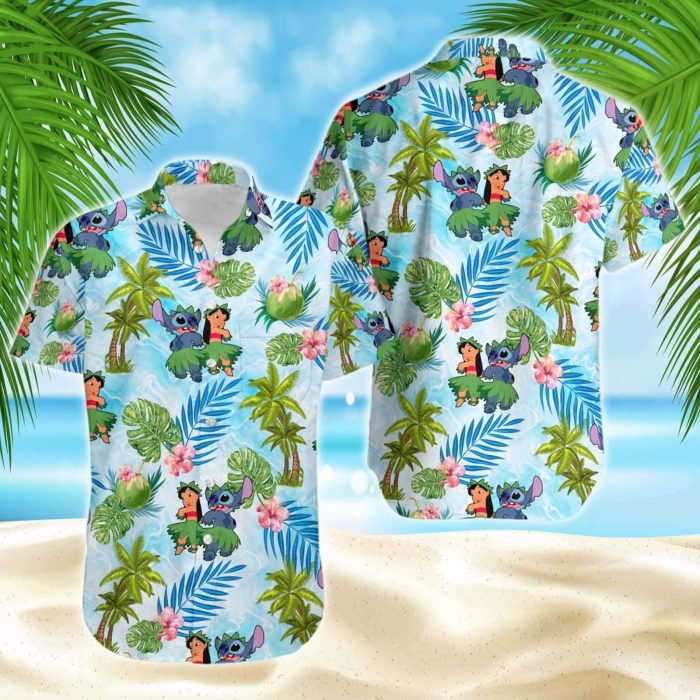 Lilo & Stitch DN Hawaiian Shirt - Hawaiian Shirt Women - Hawaiian Shirt Custom - HW022