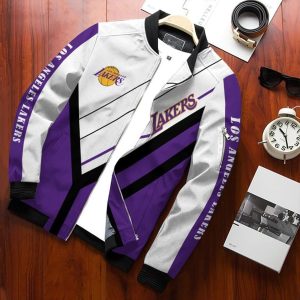 Los Angeles Lakers Bomber Jacket 3D Personalized For Fans 052