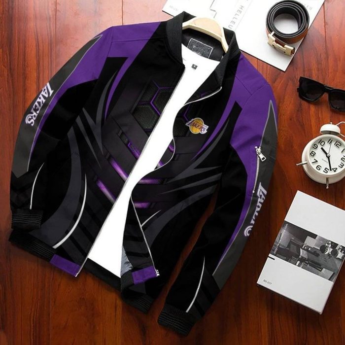 Los Angeles Lakers Bomber Jacket 3D Personalized For Fans 401