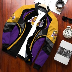 Los Angeles Lakers Bomber Jacket 3D Personalized For Fans 706