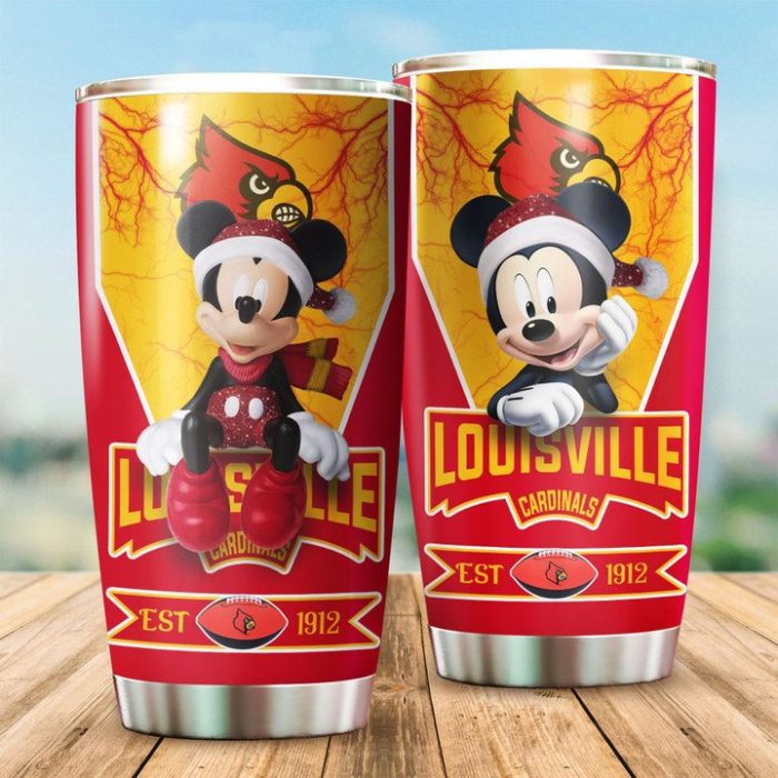 Louisville Cardinals Tumbler Mickey NCAA TB0344