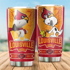 Louisville Cardinals Tumbler Snoopy NCAA TB0015