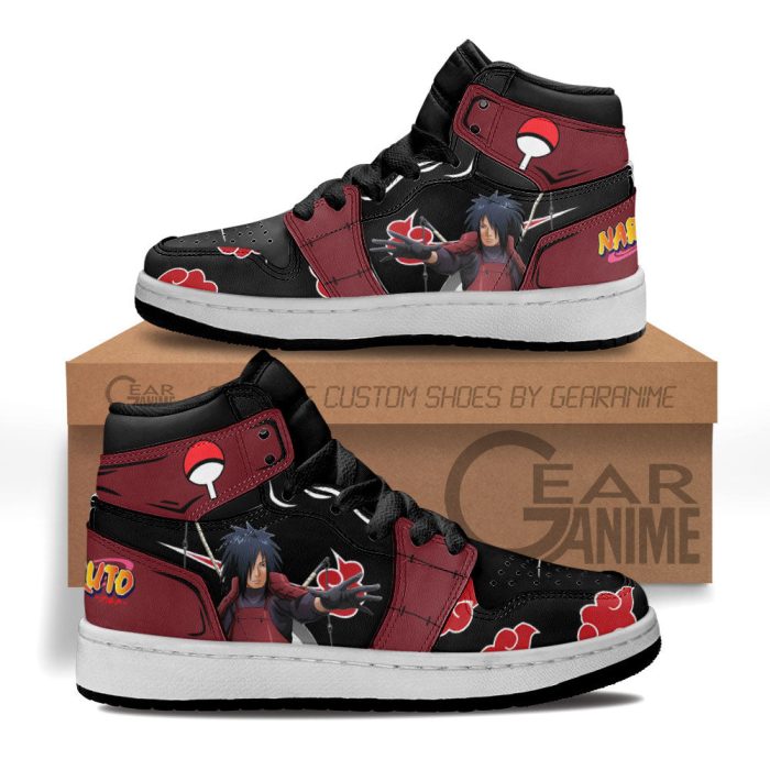 Madara Uchiha Kids Sneakers Custom Anime NRT Kids Jordan 1 Shoes