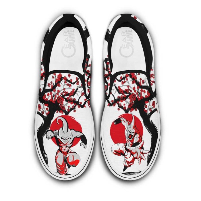 Majin Buu Slip On Shoes Custom Japan Style Anime Dragon Ball Shoes