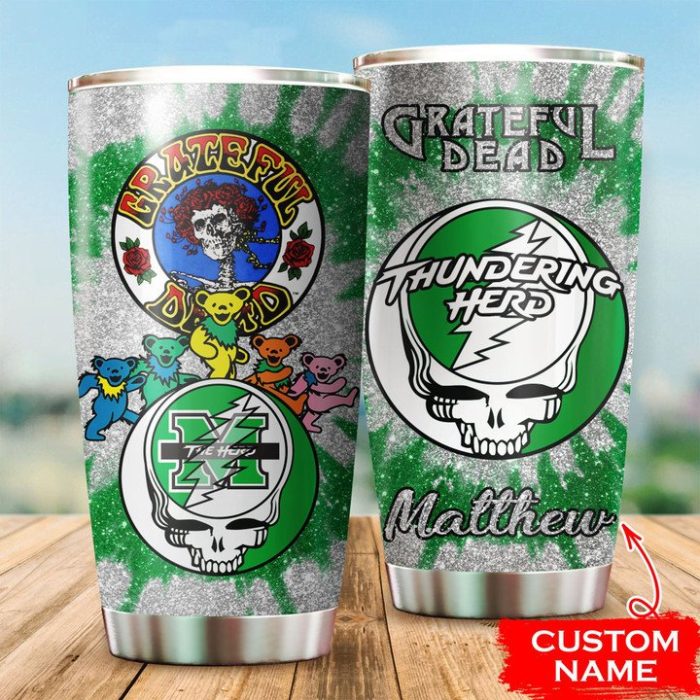 Marshall Thundering Herd Grateful Dead Custom Name Tumbler TB1844