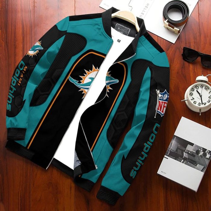 Miami Dolphins Bomber Jacket 3D Personalized For Fans 695