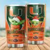Miami Hurricanes Tumbler Baby Yoda NCAA TB0546