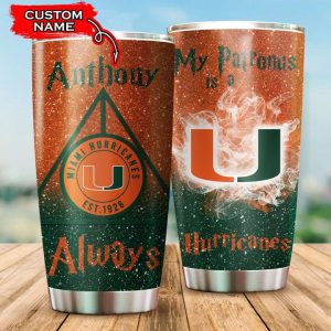 Miami Hurricanes Tumbler Harry Potter NCAA Custom Name TB2780