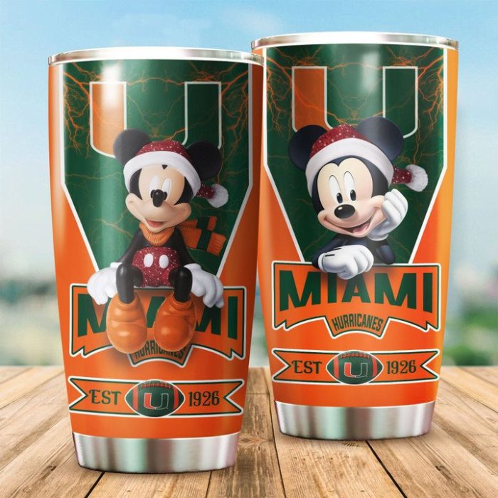 Miami Hurricanes Tumbler Mickey NCAA TB0360