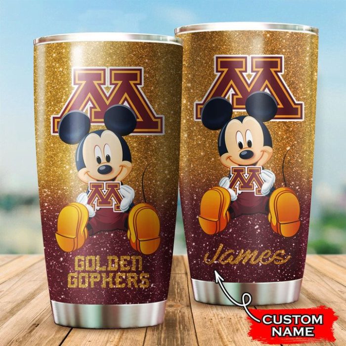 Minnesota Golden Gophers Mickey Custom Name Tumbler TB0904