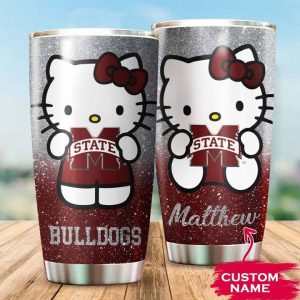 Mississippi State Bulldogs Hello Kitty Custom Name Tumbler TB0424