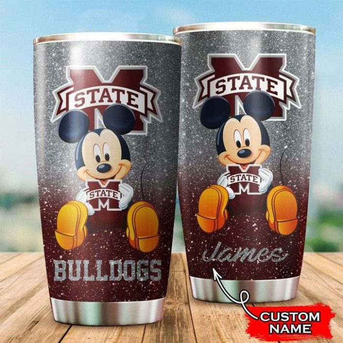 Mississippi State Bulldogs Mickey Custom Name Tumbler TB0410