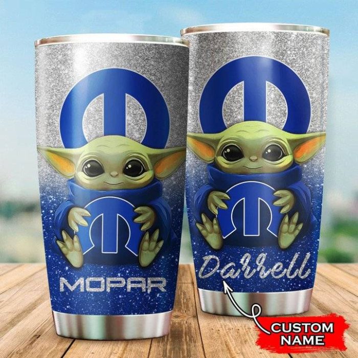 Mopar Baby Yoda Custom Name Tumbler TB0033