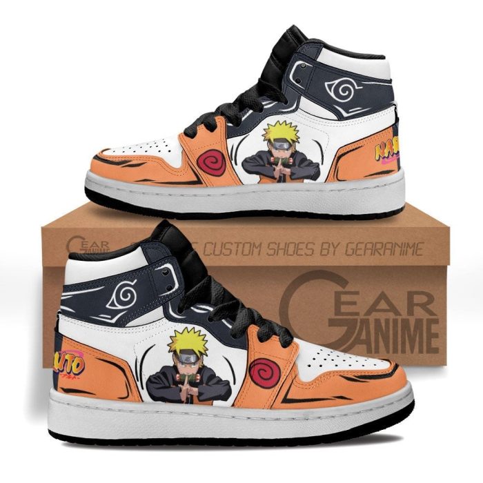 NRT Uzumaki Kids Sneakers Custom Anime NRT Kids Jordan 1 Shoes