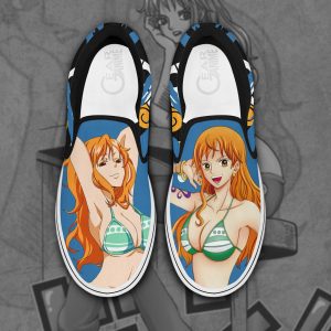 Nami Slip On Shoes One Piece Custom Anime Shoes