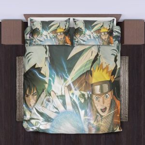 Naruto Vs Sasuke Bedding Set Duvet Cover Pillowcase