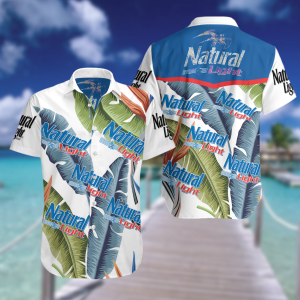 Natural Light Hawaiian Beach Shirt