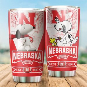 Nebraska Cornhuskers Tumbler Snoopy NCAA TB0274