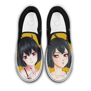 Nero Slip On Shoes Custom Anime Black Clover Shoes