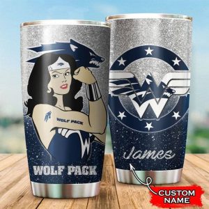 Nevada Wolf Pack Wonder Woman Custom Name Tumbler TB1227