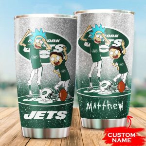 New York Jets Rick And Morty Custom Name Tumbler TB1812