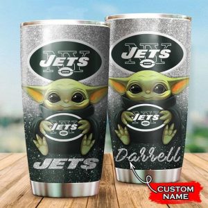 New York Jets Yoda Custom Name Tumbler TB0860
